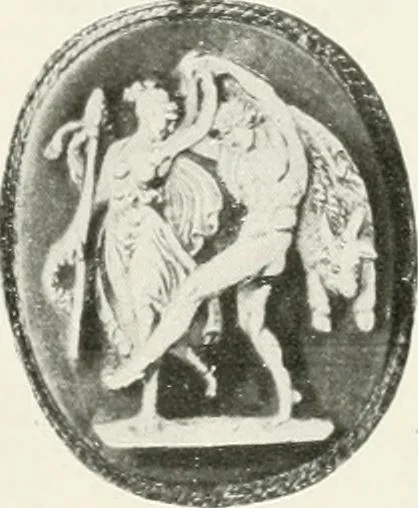 An illustration from Engraved gems; their history and place in art, in which is embodied the author's former treatise, with extensive revisions and additions; reminiscences of travels in the pursuit and acquisition of engraved gems ... to which is added a descriptive list of the author's cabinet of gems, forming a compend of Greek and Roman classics and antiquities .., 1889, leaf 465