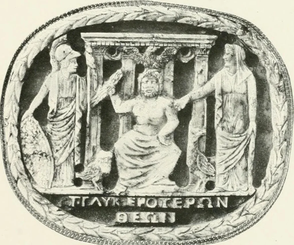 An illustration from Engraved gems; their history and place in art, in which is embodied the author's former treatise, with extensive revisions and additions; reminiscences of travels in the pursuit and acquisition of engraved gems ... to which is added a descriptive list of the author's cabinet of gems, forming a compend of Greek and Roman classics and antiquities .., 1889, leaf 479