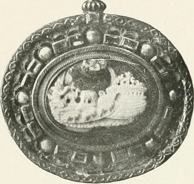 An illustration from Engraved gems; their history and place in art, in which is embodied the author's former treatise, with extensive revisions and additions; reminiscences of travels in the pursuit and acquisition of engraved gems ... to which is added a descriptive list of the author's cabinet of gems, forming a compend of Greek and Roman classics and antiquities .., 1889, leaf 499