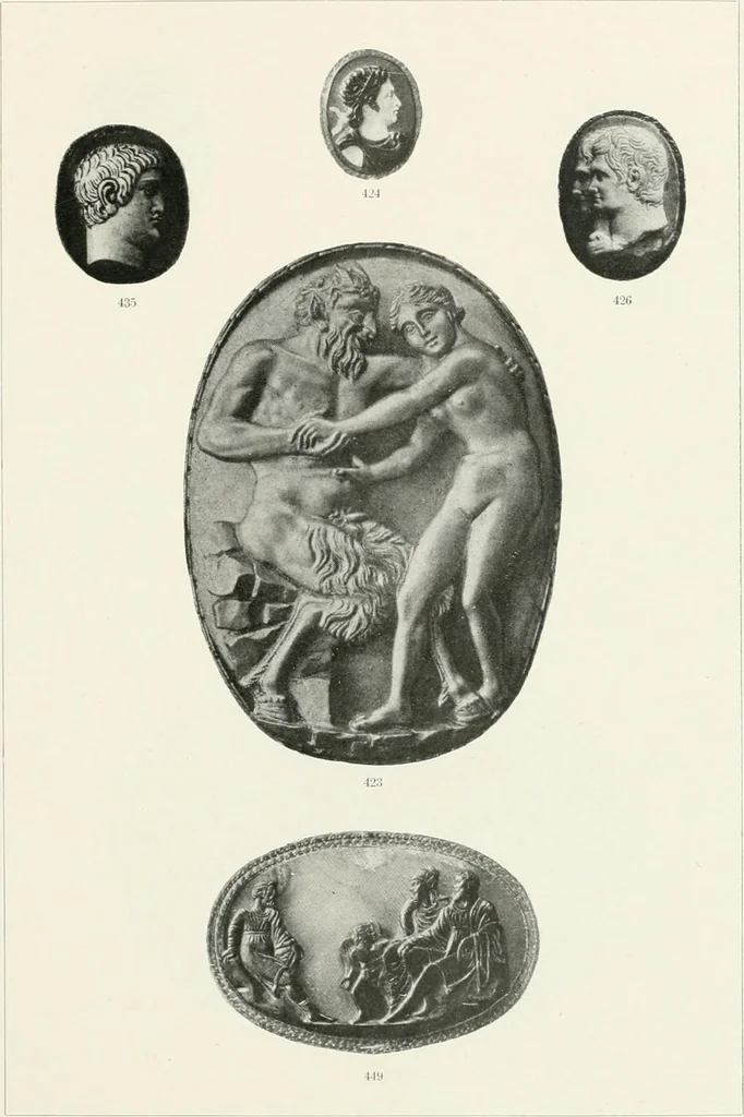 An illustration from Engraved gems; their history and place in art, in which is embodied the author's former treatise, with extensive revisions and additions; reminiscences of travels in the pursuit and acquisition of engraved gems ... to which is added a descriptive list of the author's cabinet of gems, forming a compend of Greek and Roman classics and antiquities .., 1889, leaf 511