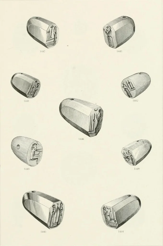 An illustration from Engraved gems; their history and place in art, in which is embodied the author's former treatise, with extensive revisions and additions; reminiscences of travels in the pursuit and acquisition of engraved gems ... to which is added a descriptive list of the author's cabinet of gems, forming a compend of Greek and Roman classics and antiquities .., 1889, leaf 541