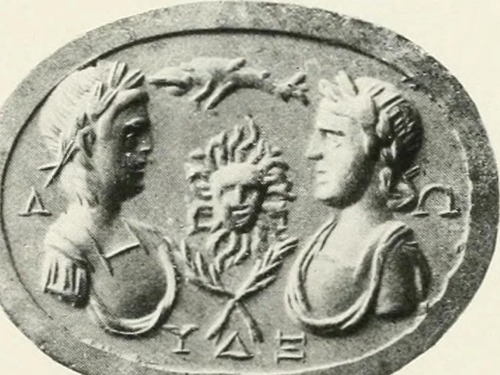 An illustration from Engraved gems; their history and place in art, in which is embodied the author's former treatise, with extensive revisions and additions; reminiscences of travels in the pursuit and acquisition of engraved gems ... to which is added a descriptive list of the author's cabinet of gems, forming a compend of Greek and Roman classics and antiquities .., 1889, leaf 561