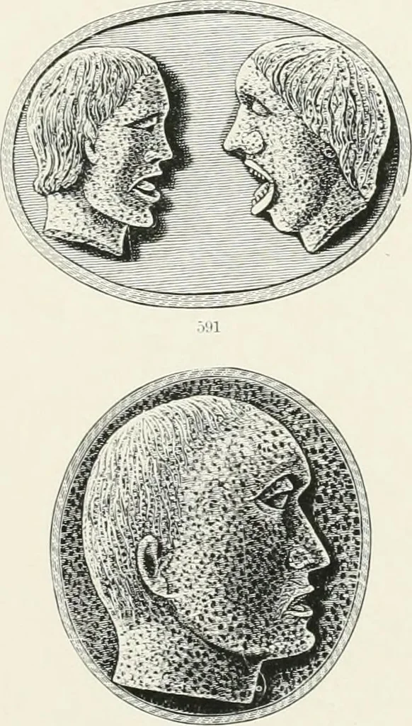 An illustration from Engraved gems; their history and place in art, in which is embodied the author's former treatise, with extensive revisions and additions; reminiscences of travels in the pursuit and acquisition of engraved gems ... to which is added a descriptive list of the author's cabinet of gems, forming a compend of Greek and Roman classics and antiquities .., 1889, leaf 567