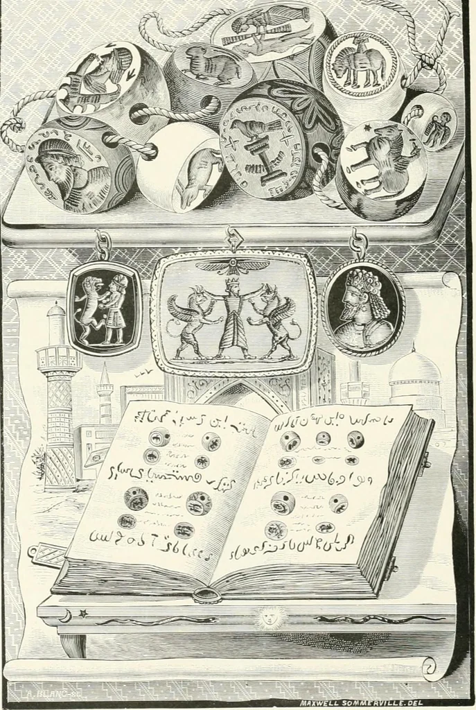 An illustration from Engraved gems; their history and place in art, in which is embodied the author's former treatise, with extensive revisions and additions; reminiscences of travels in the pursuit and acquisition of engraved gems ... to which is added a descriptive list of the author's cabinet of gems, forming a compend of Greek and Roman classics and antiquities .., 1889, leaf 58