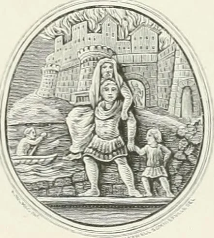 An illustration from Engraved gems; their history and place in art, in which is embodied the author's former treatise, with extensive revisions and additions; reminiscences of travels in the pursuit and acquisition of engraved gems ... to which is added a descriptive list of the author's cabinet of gems, forming a compend of Greek and Roman classics and antiquities .., 1889, leaf 585
