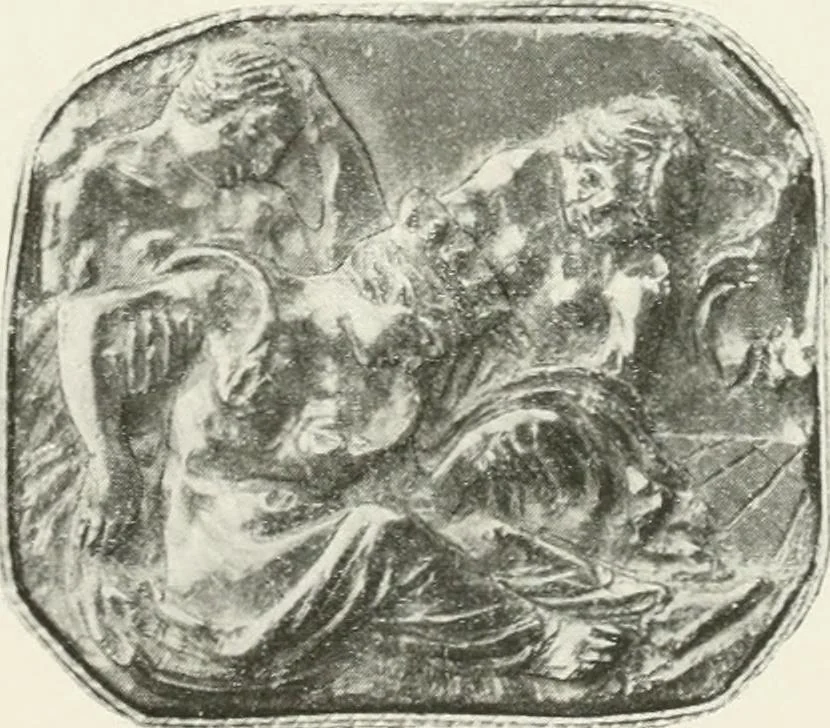 An illustration from Engraved gems; their history and place in art, in which is embodied the author's former treatise, with extensive revisions and additions; reminiscences of travels in the pursuit and acquisition of engraved gems ... to which is added a descriptive list of the author's cabinet of gems, forming a compend of Greek and Roman classics and antiquities .., 1889, leaf 625