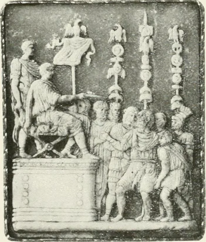 An illustration from Engraved gems; their history and place in art, in which is embodied the author's former treatise, with extensive revisions and additions; reminiscences of travels in the pursuit and acquisition of engraved gems ... to which is added a descriptive list of the author's cabinet of gems, forming a compend of Greek and Roman classics and antiquities .., 1889, leaf 631