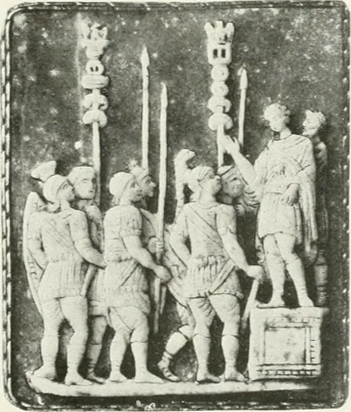 An illustration from Engraved gems; their history and place in art, in which is embodied the author's former treatise, with extensive revisions and additions; reminiscences of travels in the pursuit and acquisition of engraved gems ... to which is added a descriptive list of the author's cabinet of gems, forming a compend of Greek and Roman classics and antiquities .., 1889, leaf 633