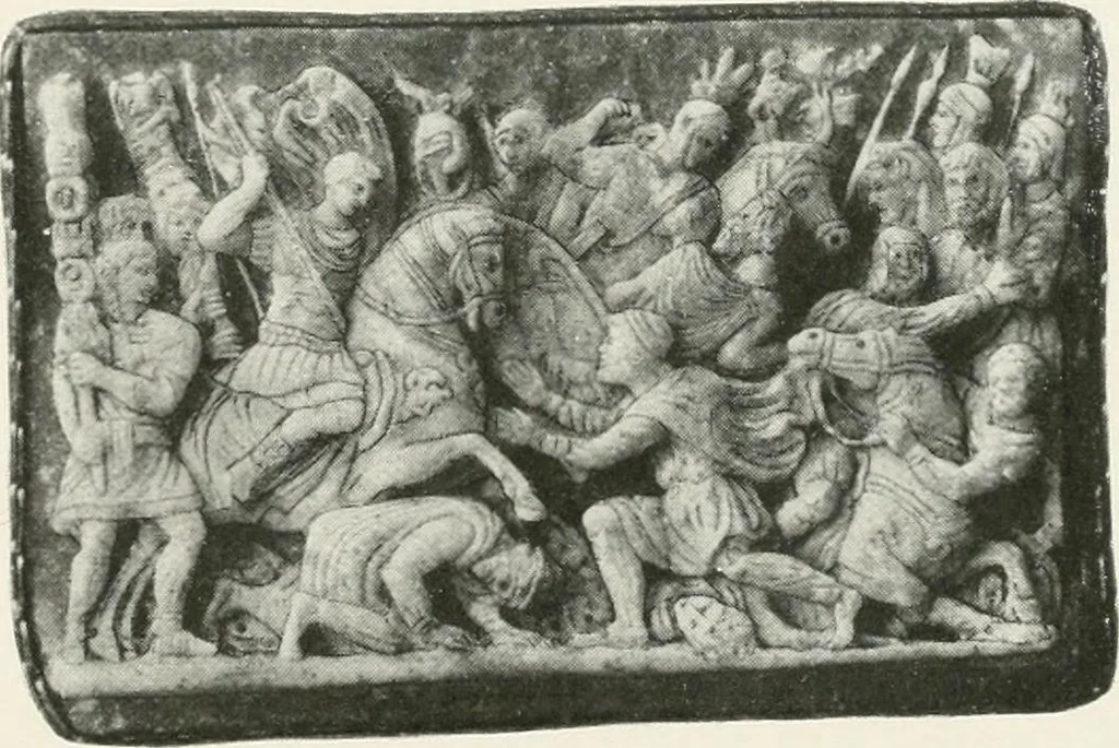 An illustration from Engraved gems; their history and place in art, in which is embodied the author's former treatise, with extensive revisions and additions; reminiscences of travels in the pursuit and acquisition of engraved gems ... to which is added a descriptive list of the author's cabinet of gems, forming a compend of Greek and Roman classics and antiquities .., 1889, leaf 647