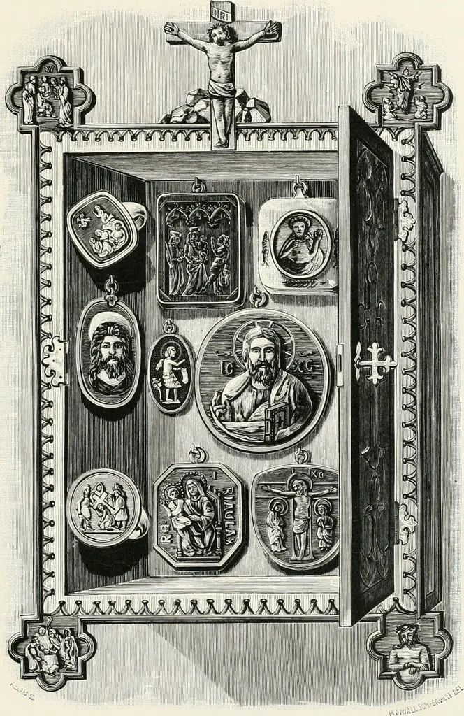 An illustration from Engraved gems; their history and place in art, in which is embodied the author's former treatise, with extensive revisions and additions; reminiscences of travels in the pursuit and acquisition of engraved gems ... to which is added a descriptive list of the author's cabinet of gems, forming a compend of Greek and Roman classics and antiquities .., 1889, leaf 91