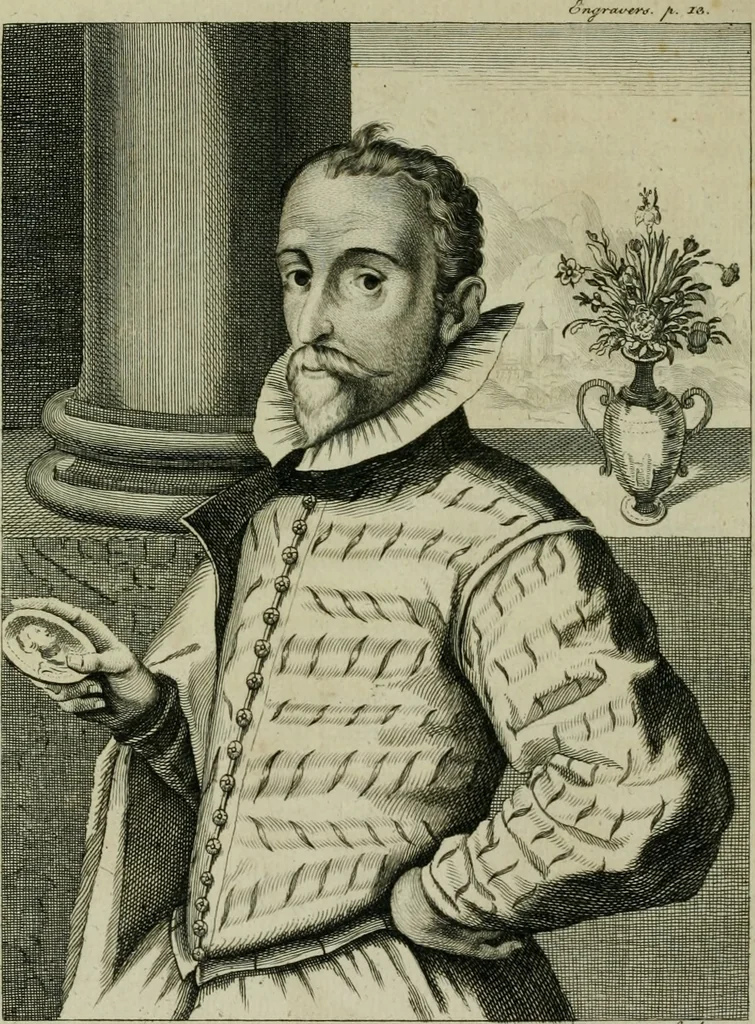 An illustration from A catalogue of engravers, who have been born or resided in England, 1767, leaf 23