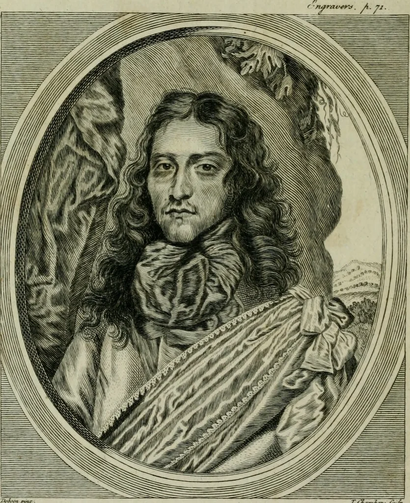An illustration from A catalogue of engravers, who have been born or resided in England, 1767, leaf 97