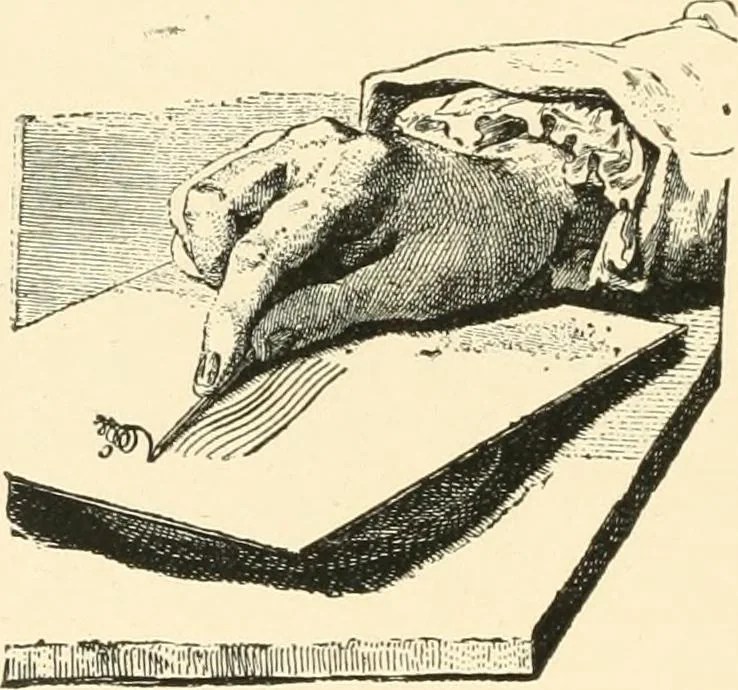 An illustration from Engraving and etching : a handbook for the use of students and print collectors, 1907, leaf 22
