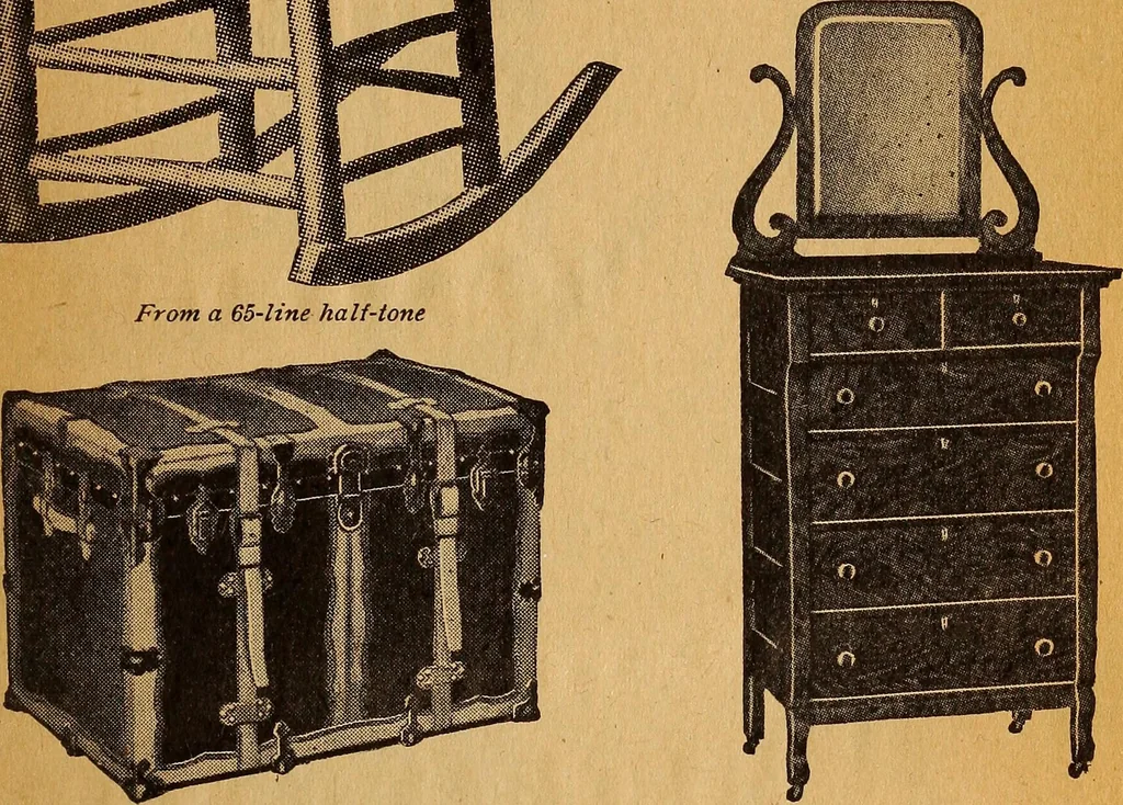 An illustration from Engraving and printing methods, advertisement illustration, technical- and trade-paper advertising, street-car advertising, outdoor advertising, house publications, 1909, leaf 190