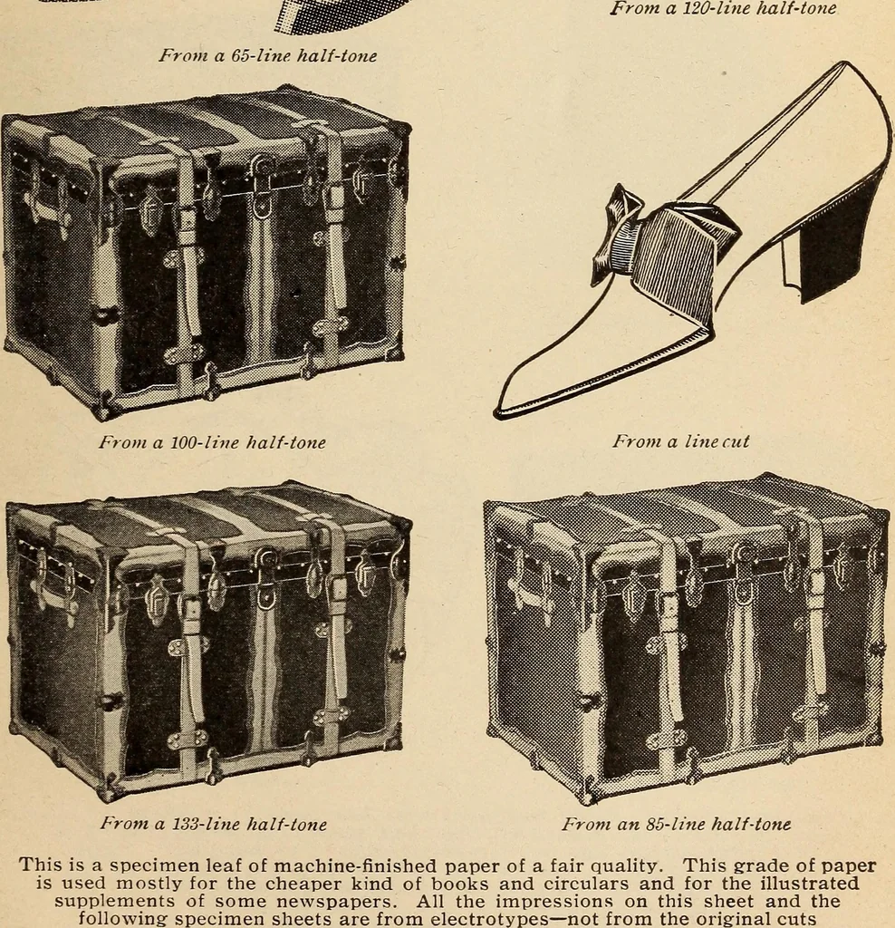 An illustration from Engraving and printing methods, advertisement illustration, technical- and trade-paper advertising, street-car advertising, outdoor advertising, house publications, 1909, leaf 192