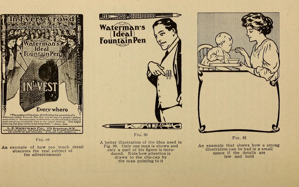 An illustration from Engraving and printing methods, advertisement illustration, technical- and trade-paper advertising, street-car advertising, outdoor advertising, house publications, 1909, leaf 331