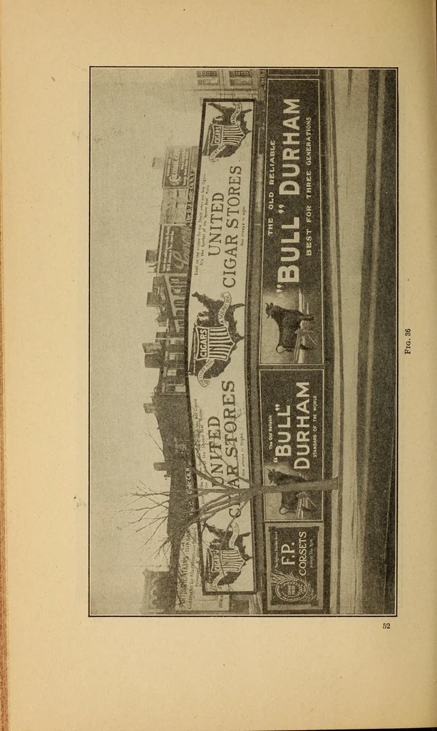 An illustration from Engraving and printing methods, advertisement illustration, technical- and trade-paper advertising, street-car advertising, outdoor advertising, house publications, 1909, leaf 517