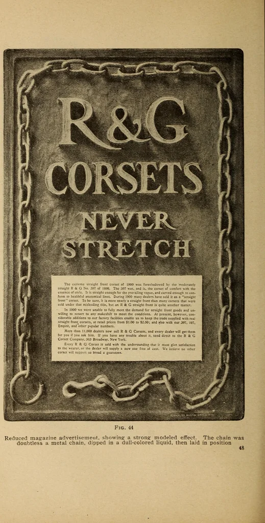 An illustration from Engraving and printing methods, advertisement illustration, technical- and trade-paper advertising, street-car advertising, outdoor advertising, house publications, 1909, leaf 61