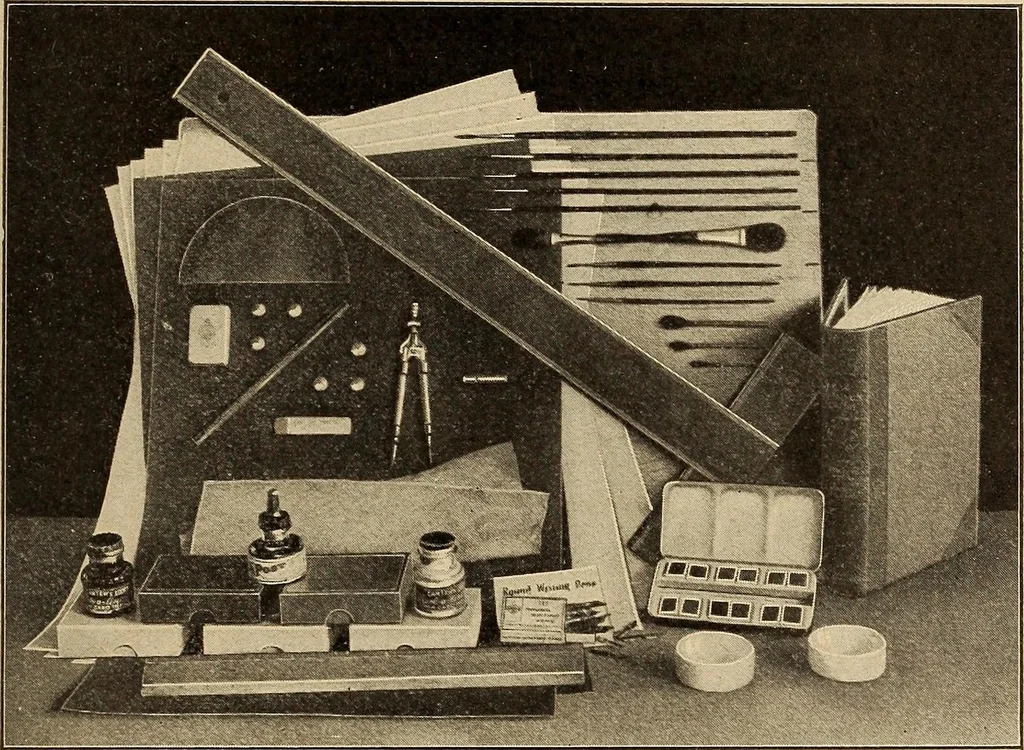 An illustration from Engraving and printing methods, advertisement illustration, technical- and trade-paper advertising, street-car advertising, outdoor advertising, house publications, 1909, leaf 72