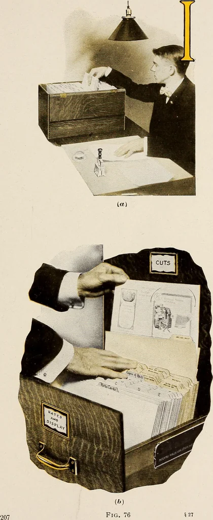 An illustration from Engraving and printing methods, advertisement illustration, technical- and trade-paper advertising, street-car advertising, outdoor advertising, house publications, 1909, leaf 96