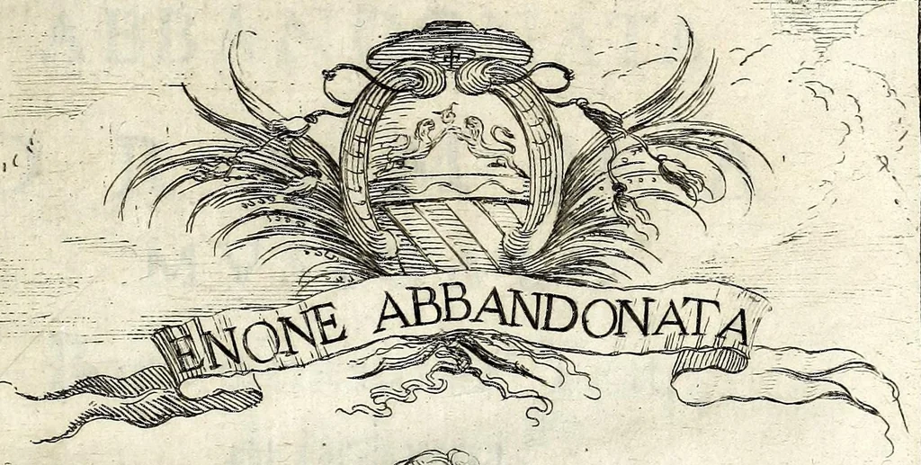 An illustration from Enone abbandonata : dramma musicale rappresentato su' teatri di Bologna, 1651, leaf 7