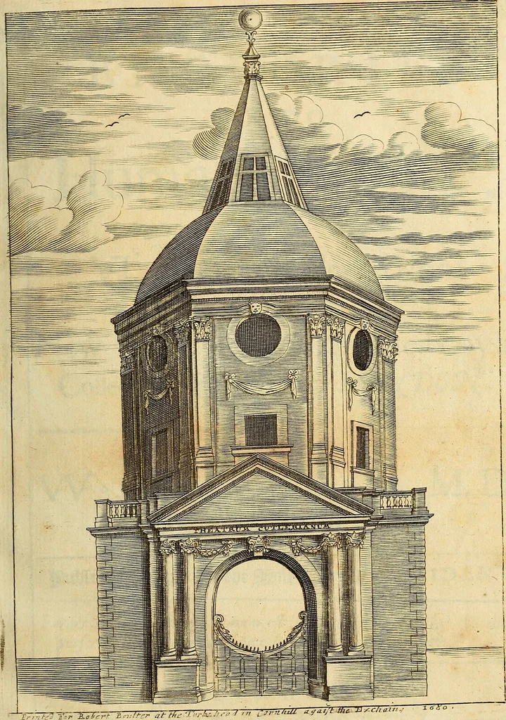 An illustration from Enquiries into human nature : in VI anatomic praelections, in the new theatre of the Royal College of Physicians in London, 1680, leaf 8