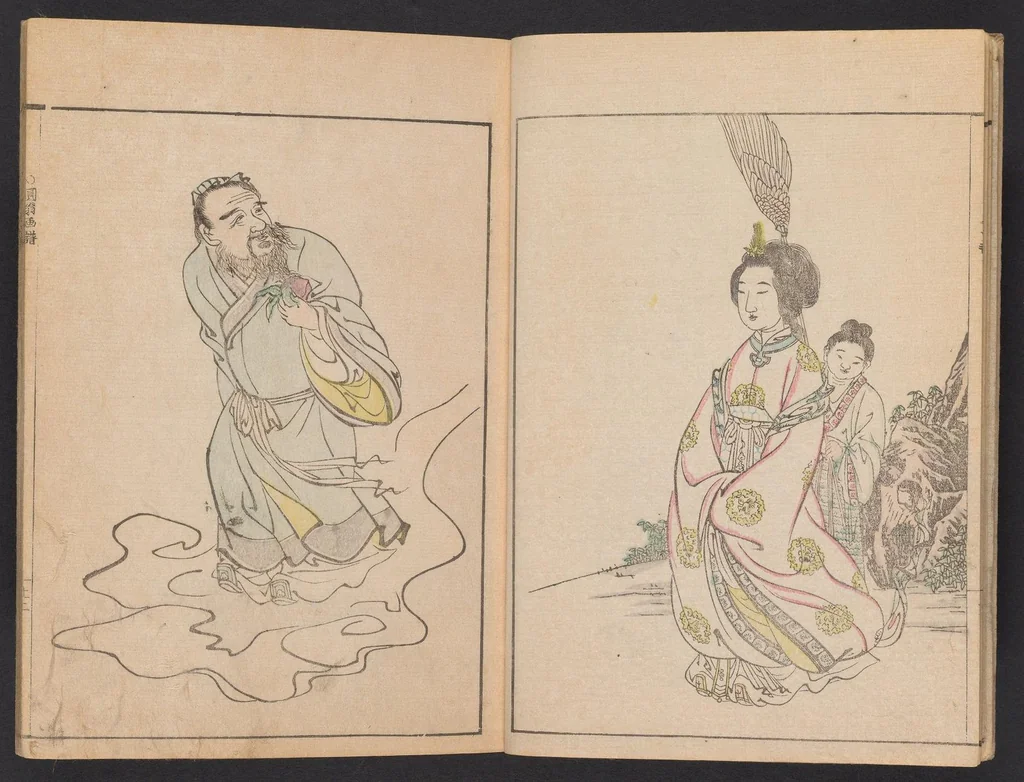 An illustration from En'ō gafu. Ken, 1837, leaf 5