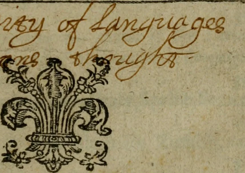 An illustration from Enqviries Tovching the diversity of Langvages, and Religions, through the chiefe parts of the World, 1635, leaf 6