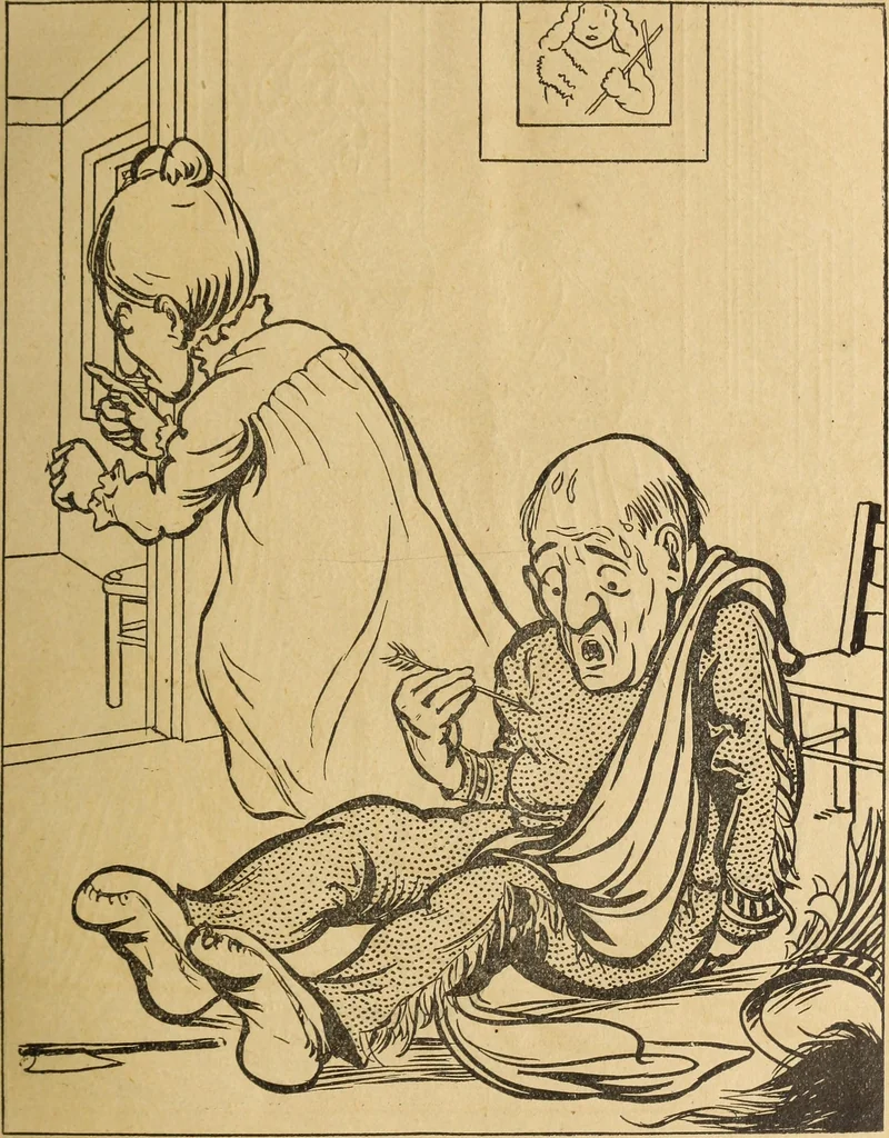 An illustration from En roulant ma boule : album, 1901, leaf 10