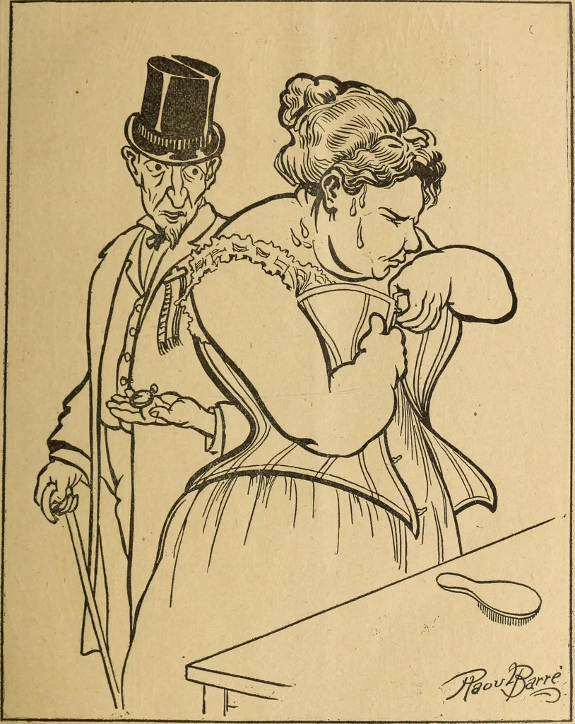 An illustration from En roulant ma boule : album, 1901, leaf 14