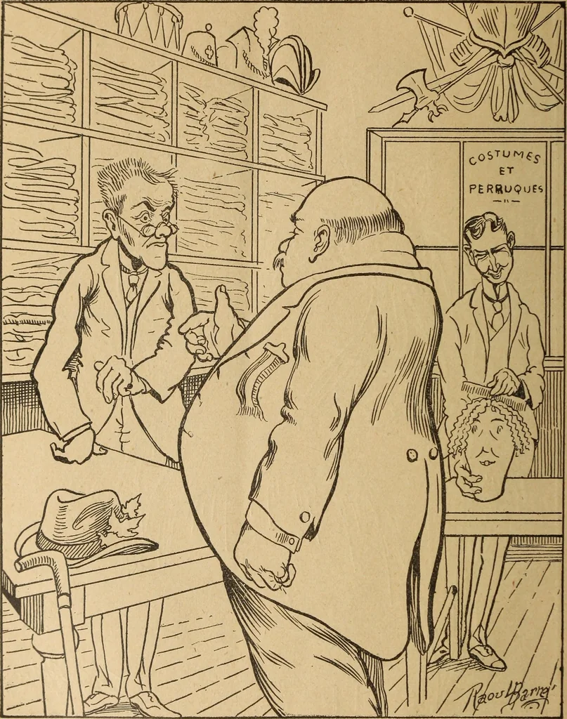 An illustration from En roulant ma boule : album, 1901, leaf 15