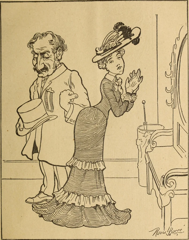 An illustration from En roulant ma boule : album, 1901, leaf 16