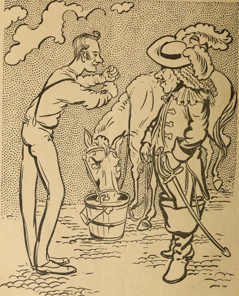 An illustration from En roulant ma boule : album, 1901, leaf 21