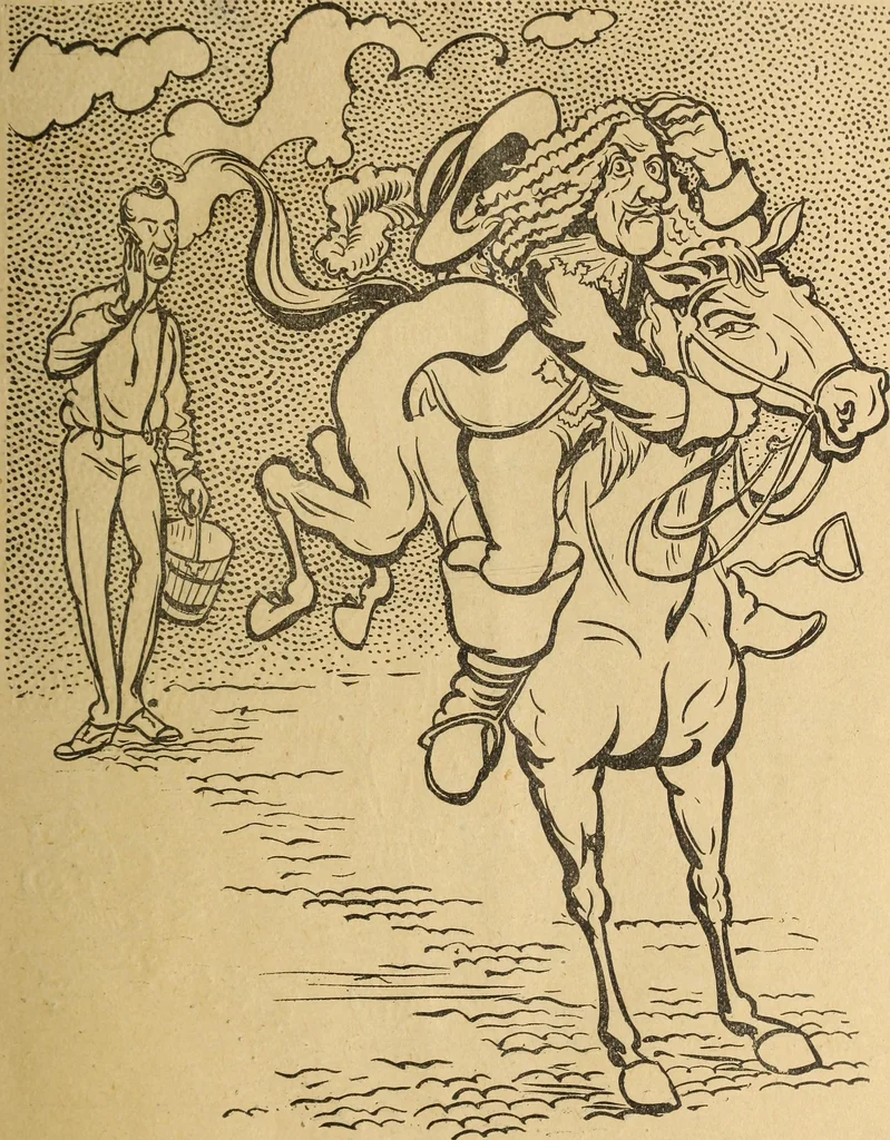 An illustration from En roulant ma boule : album, 1901, leaf 22