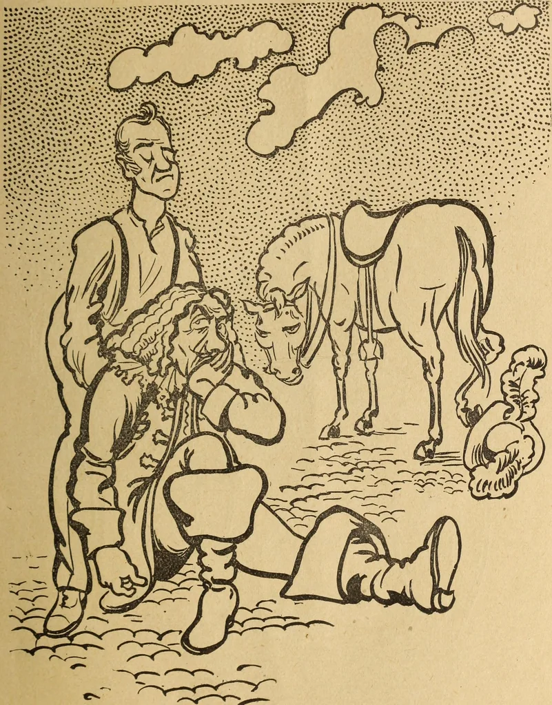 An illustration from En roulant ma boule : album, 1901, leaf 24