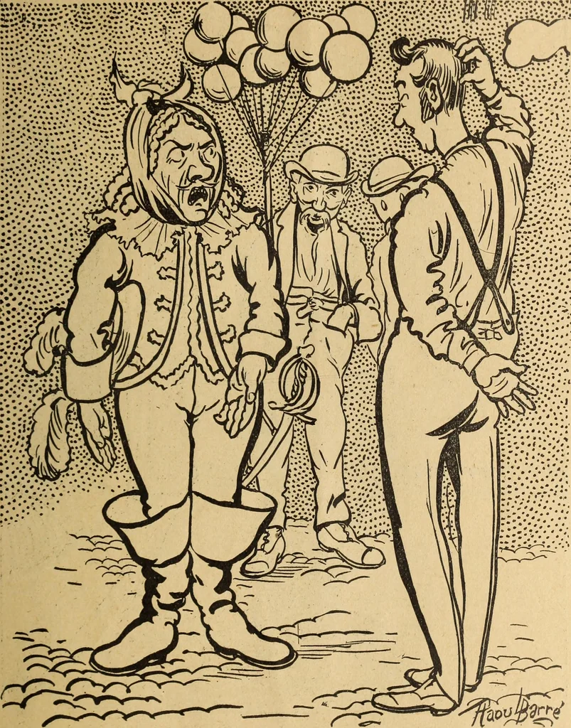 An illustration from En roulant ma boule : album, 1901, leaf 26