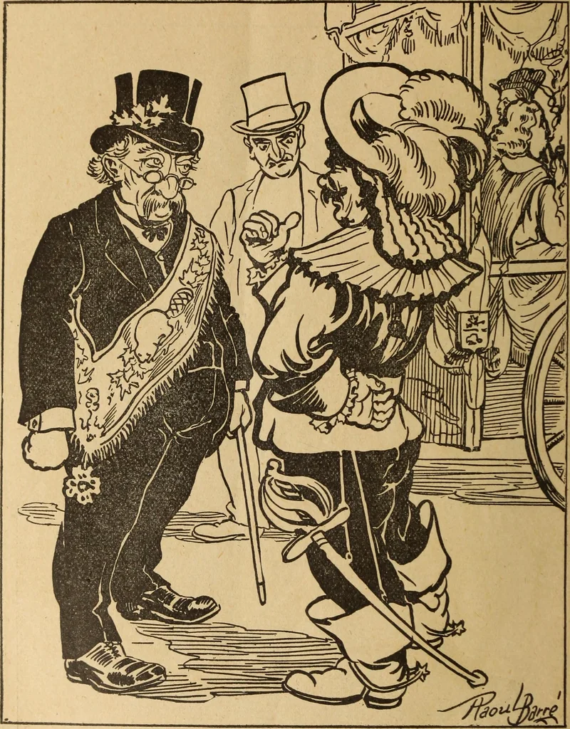 An illustration from En roulant ma boule : album, 1901, leaf 29