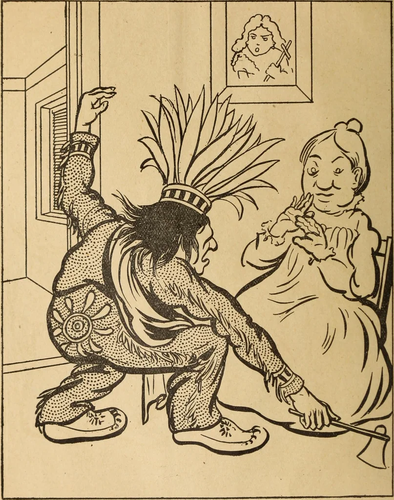 An illustration from En roulant ma boule : album, 1901, leaf 5