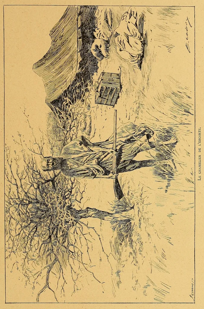 An illustration from En Sahara à travers le pays des Maures nomades, 1901, leaf 243