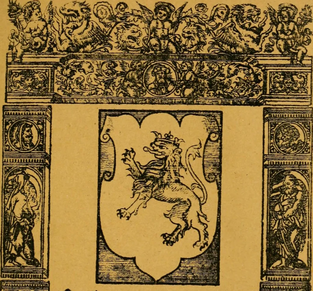 An illustration from Ensayos fotolitograficos, 1873, leaf 112