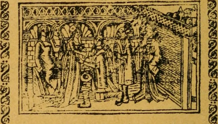 An illustration from Ensayos fotolitograficos, 1873, leaf 183