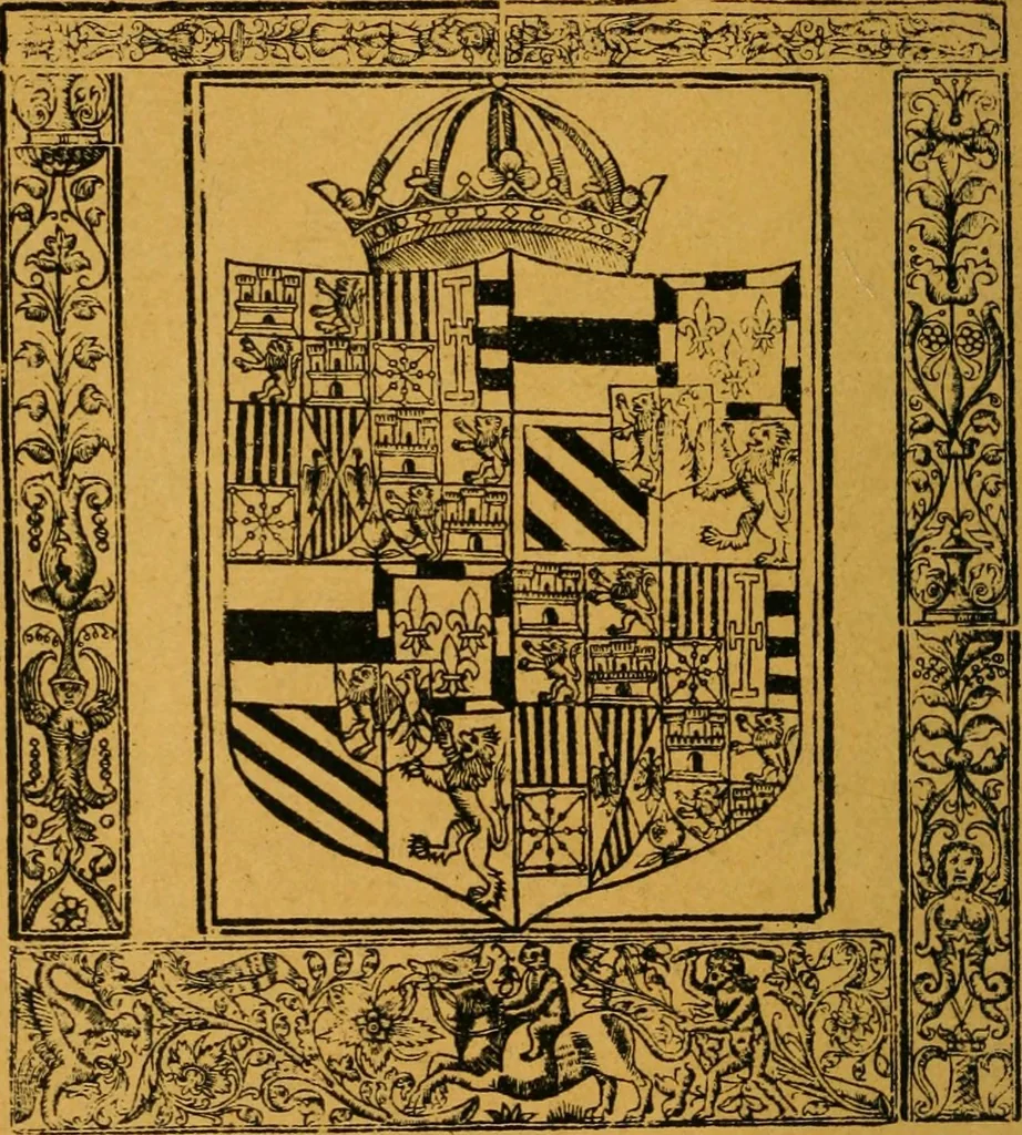 An illustration from Ensayos fotolitograficos, 1873, leaf 217