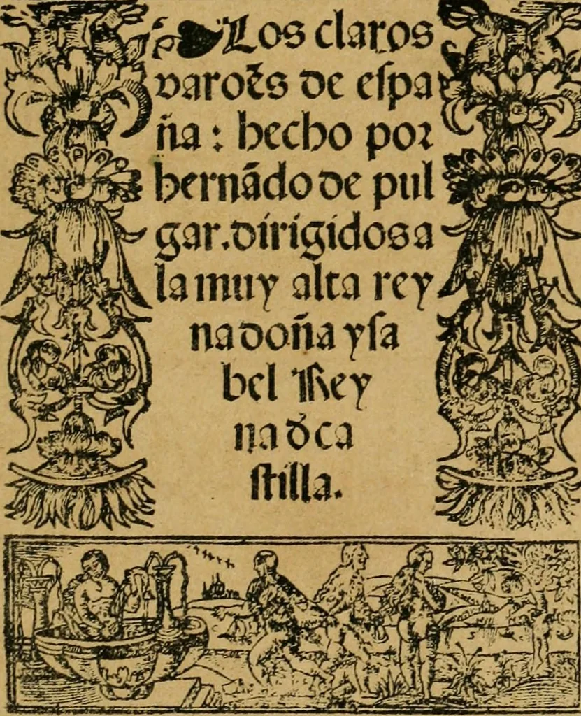 An illustration from Ensayos fotolitograficos, 1873, leaf 34