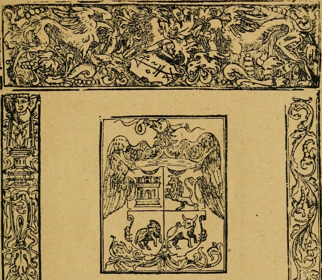 An illustration from Ensayos fotolitograficos, 1873, leaf 56