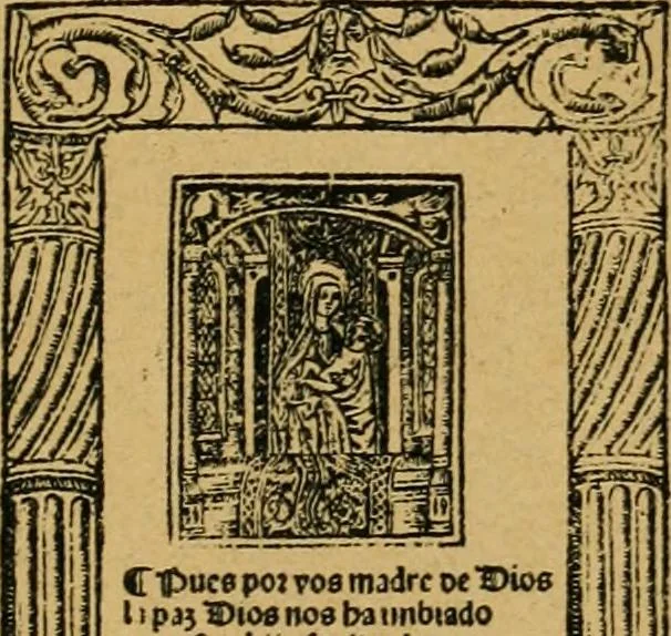 An illustration from Ensayos fotolitograficos, 1873, leaf 58