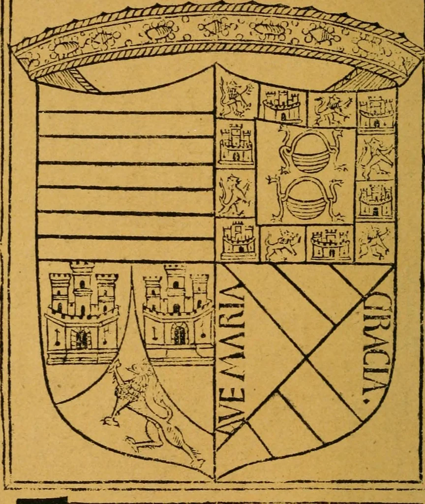 An illustration from Ensayos fotolitograficos, 1873, leaf 89
