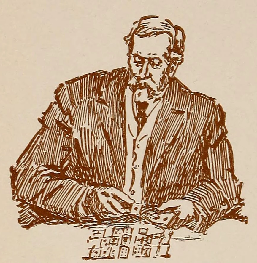 An illustration from Entertaining with cards, 1900, leaf 34
