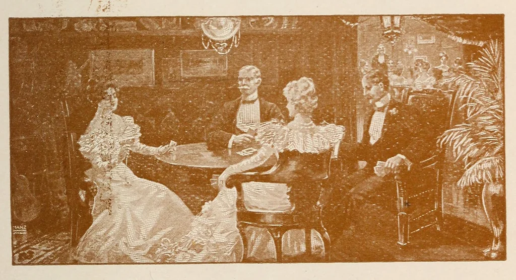 An illustration from Entertaining with cards, 1900, leaf 61
