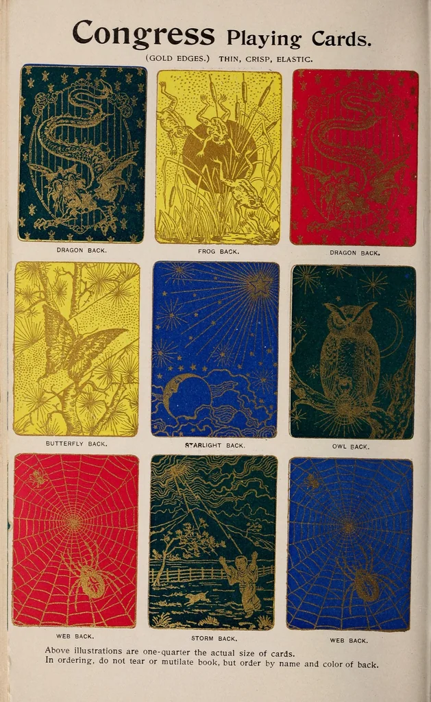 An illustration from Entertaining with cards, 1900, leaf 76
