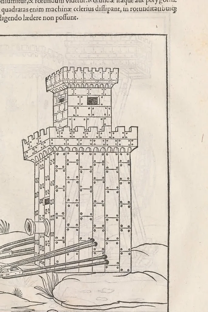 An illustration from En tibi lector Robertum Valturium ... De re militari libris XII, 1532, leaf 253